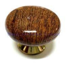 Ручка кнопка мебельная KL-41 СН-1 (дуб)
